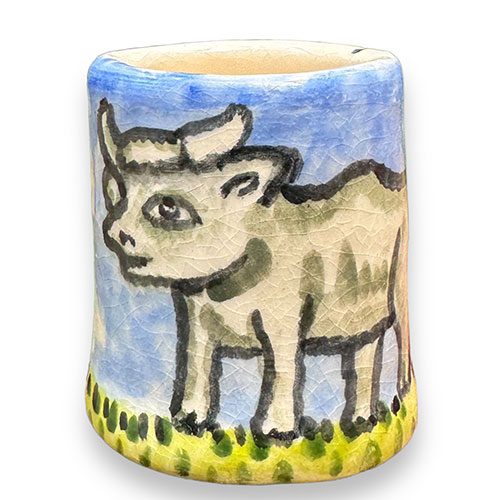 Stacy Lambert 1.25" Toothpick Holder Bull DP4185